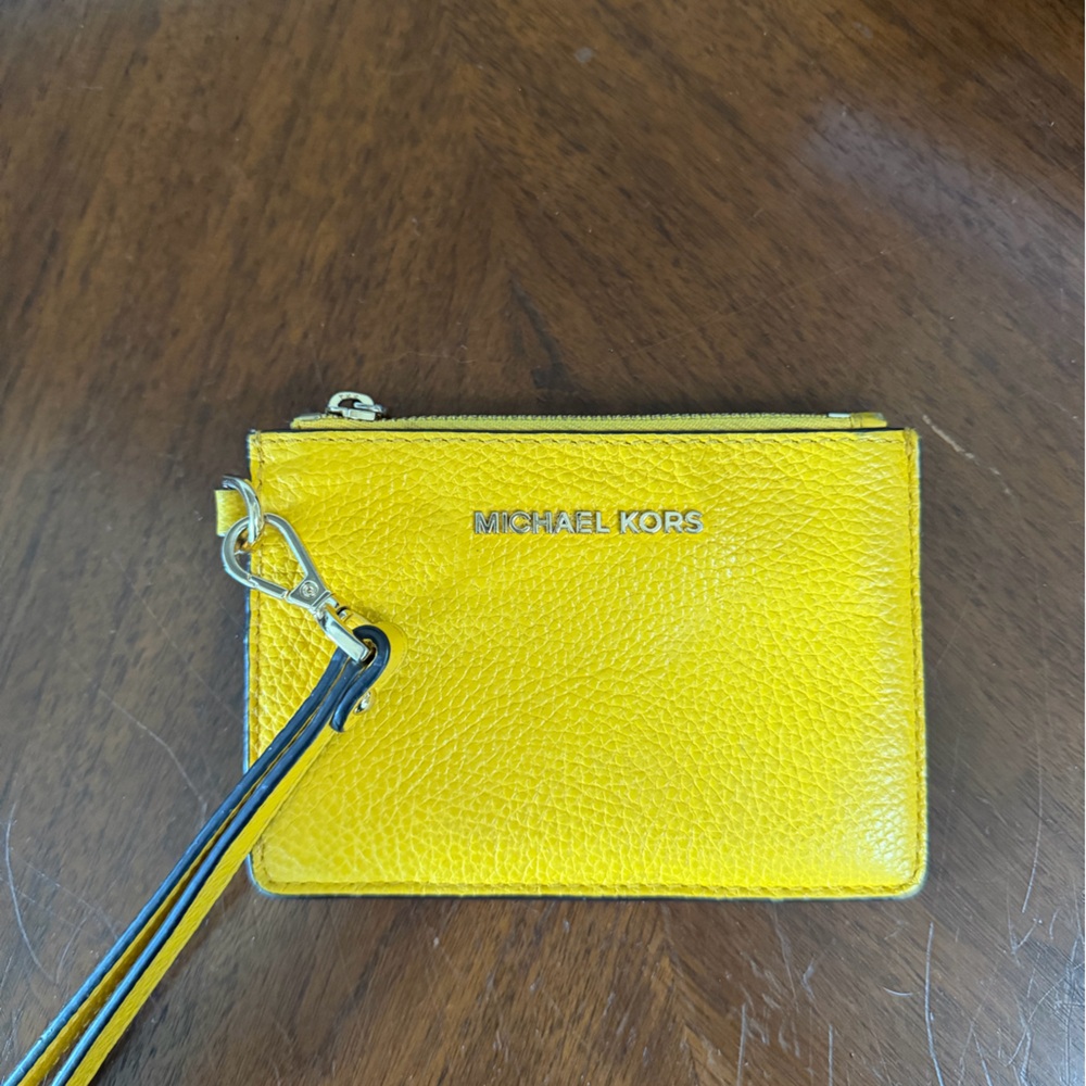 Michael Kors Vibrant Yellow Wristlet